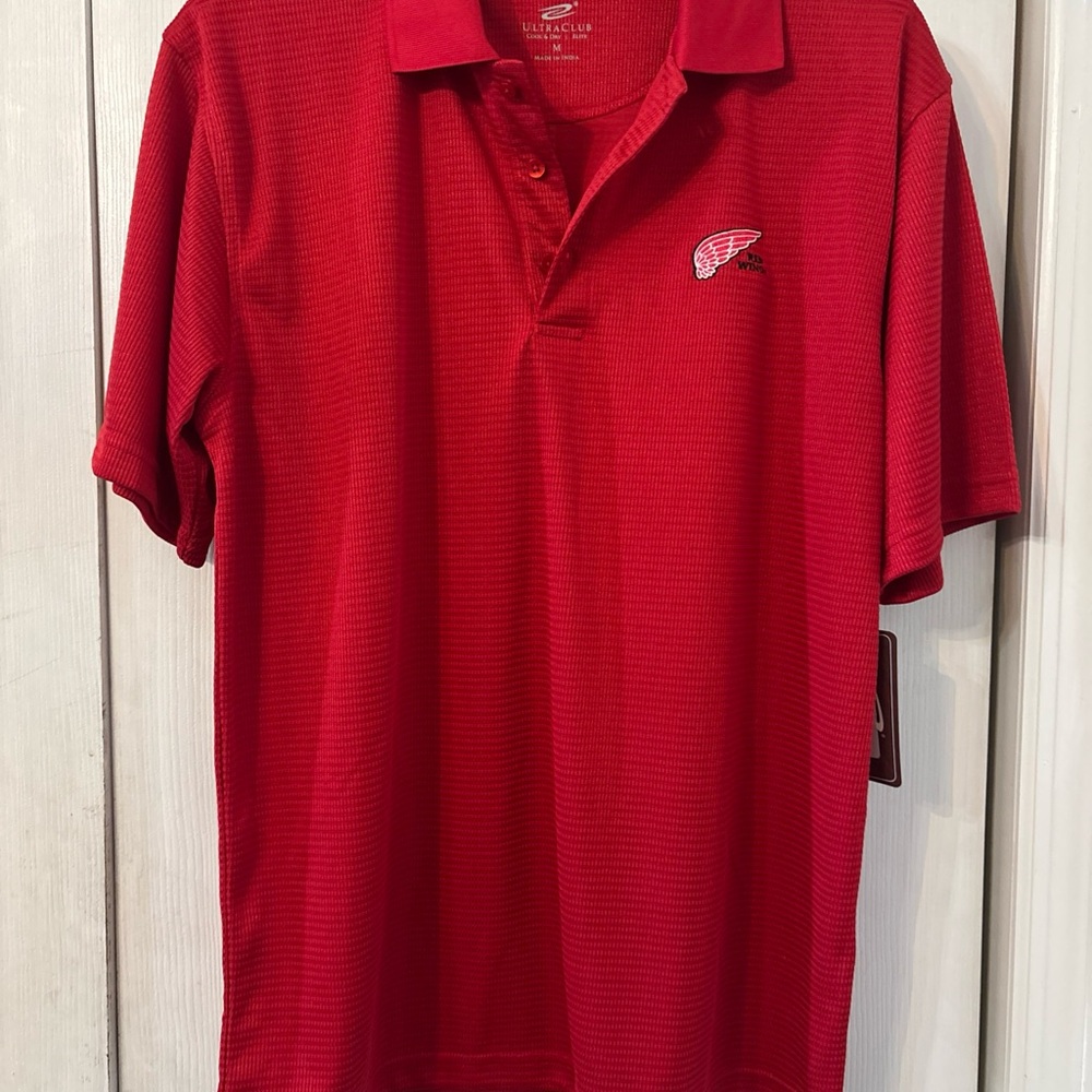 Red Wings Ultra Club Red Men's Polo Shirt